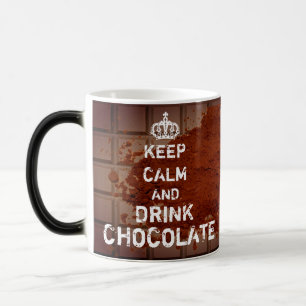Gepersonaliseerde Keep Calm Drink Chocolate Coffee Magische Mok