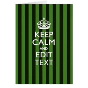 Gepersonaliseerde KEEP CALM Jouw Tekst op Groene S