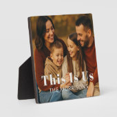 Gepersonaliseerde Keepsake familiefoto Dit zijn wi Fotoplaat (Voorkant)