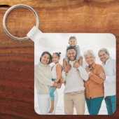 Gepersonaliseerde Keepsake familiefoto Sleutelhanger (Voorkant)