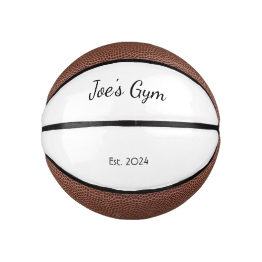 Gepersonaliseerde Keepsake Mini Basketball Basketbal (Voorkant)