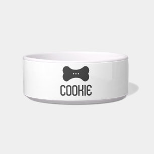Gepersonaliseerde keramische dichter Bowl (Shadow Voerbakje