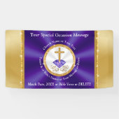Gepersonaliseerde Kerk Jubileum Banner, vele maten Spandoek (Horizontaal)