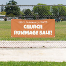 Gepersonaliseerde Kerk Rummage Sale! Banner