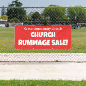 Gepersonaliseerde Kerk Rummage Sale! Banner (Insitu)