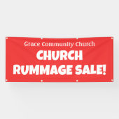 Gepersonaliseerde Kerk Rummage Sale! Banner (Horizontaal)