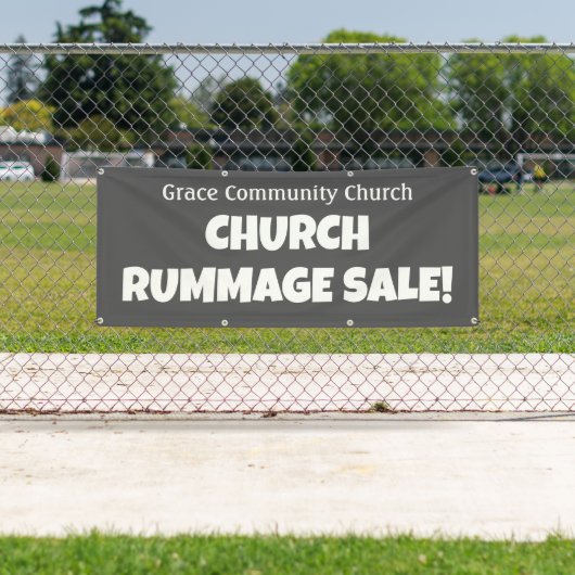 Gepersonaliseerde Kerk Rummage Sale! Banner (Insitu)