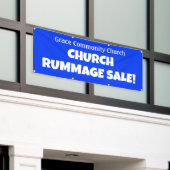 Gepersonaliseerde Kerk Rummage Sale! Banner (Buitenkant Gebouw)