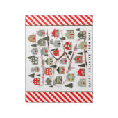 Gepersonaliseerde Kerst Advent kalender Notitieblo Notitieblok (Gedraaid)