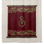 Gepersonaliseerde Kerst  douchegordijn (Voorkant)