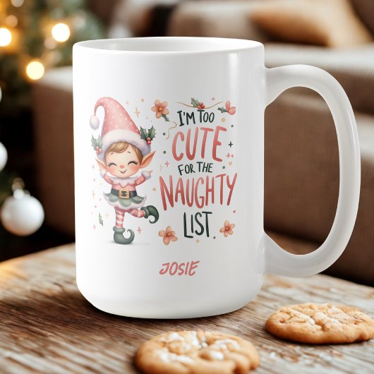 Gepersonaliseerde Kerst Elf Mok
