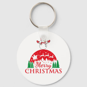 Gepersonaliseerde kerst en feestelijke feestdagen sleutelhanger