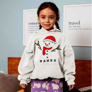 Gepersonaliseerde Kerst Funny Snowman Kind Girl