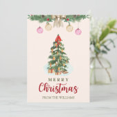 Gepersonaliseerde Kerst Kaarten Aangepaste Kerst K (Staand voorkant)