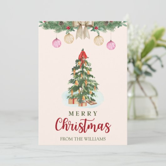 Gepersonaliseerde Kerst Kaarten Aangepaste Kerst K (Staand voorkant)