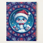 Gepersonaliseerde Kerst Kawaii Beer Dot Mandala Planner (Achterkant)