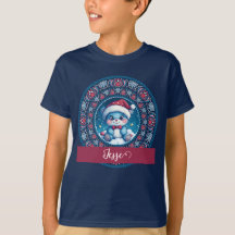 Gepersonaliseerde Kerst Kawaii Beer Dot Mandala