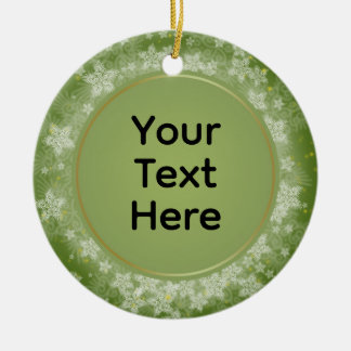 Gepersonaliseerde kerst Keepsake Keramisch Ornament