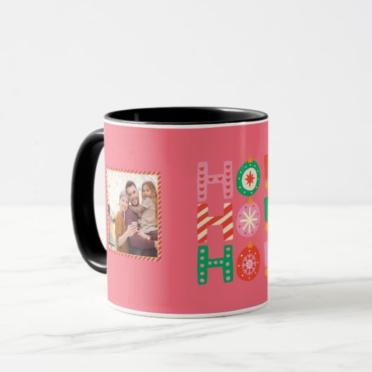 GEPERSONALISEERDE KERST MOK MET HO HO HO HO (Voorkant links)