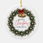 Gepersonaliseerde kerst ornament aangepaste kerst  (Achterkant)