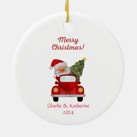 Gepersonaliseerde kerst ornament aangepaste kerst  (Achterkant)