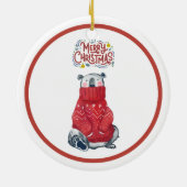 Gepersonaliseerde kerst ornament aangepaste kerst (Achterkant)