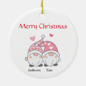 Gepersonaliseerde kerst ornament aangepaste kerst  (Achterkant)