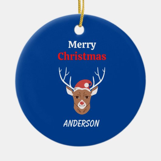 Gepersonaliseerde kerst ornament aangepaste kerst  (Voorkant)