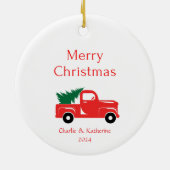 Gepersonaliseerde kerst ornament aangepaste kerst  (Achterkant)