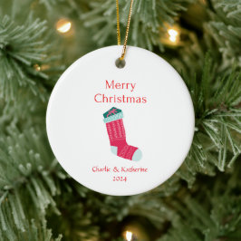 Gepersonaliseerde kerst ornament aangepaste kerst