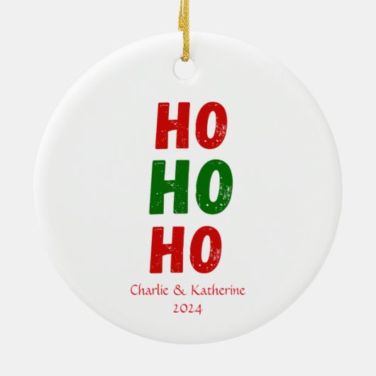 Gepersonaliseerde kerst ornament aangepaste kerst  (Achterkant)