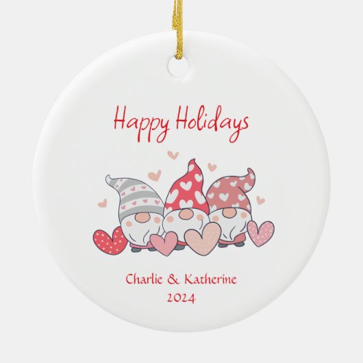 Gepersonaliseerde kerst ornament aangepaste kerst  (Achterkant)