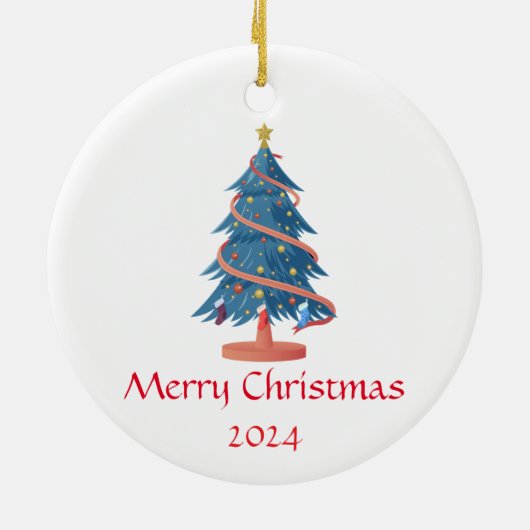 Gepersonaliseerde kerst ornament aangepaste kerst  (Achterkant)