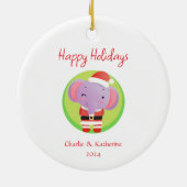 Gepersonaliseerde kerst ornament aangepaste kerst (Achterkant)