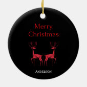 Gepersonaliseerde kerst ornament aangepaste kerst  (Achterkant)