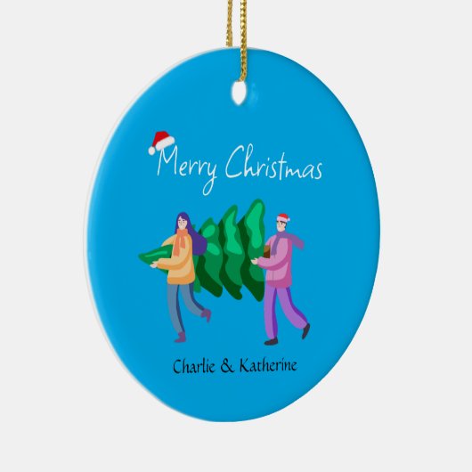 Gepersonaliseerde kerst ornament aangepaste kerst  (Rechts)