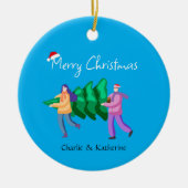 Gepersonaliseerde kerst ornament aangepaste kerst (Voorkant)