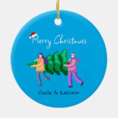 Gepersonaliseerde kerst ornament aangepaste kerst (Achterkant)