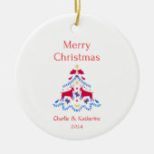 Gepersonaliseerde kerst ornament aangepaste kerst (Voorkant)