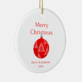 Gepersonaliseerde kerst ornament aangepaste kerst  (Rechts)