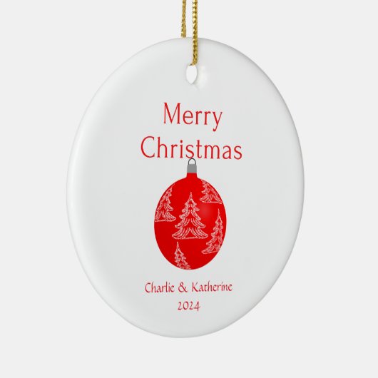 Gepersonaliseerde kerst ornament aangepaste kerst  (Rechts)
