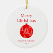 Gepersonaliseerde kerst ornament aangepaste kerst (Voorkant)