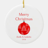 Gepersonaliseerde kerst ornament aangepaste kerst (Achterkant)