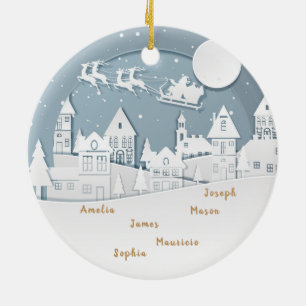 Gepersonaliseerde Kerst Ornament – Familie Keepsak