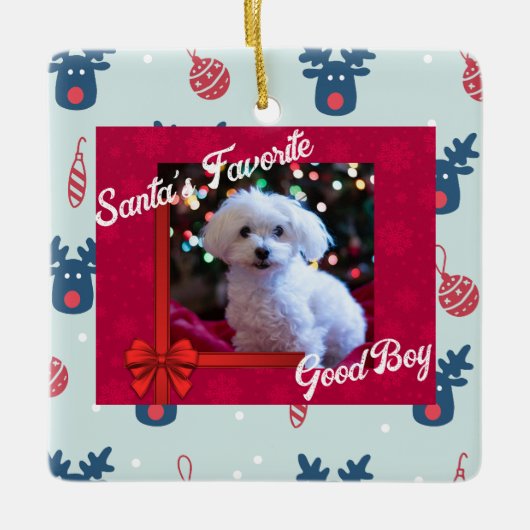 Gepersonaliseerde kerst ornament huisdier eigenare (Voorkant)