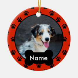 Gepersonaliseerde kerst ornament voor uw hond