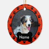 Gepersonaliseerde kerst ornament voor uw hond (Links)
