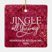 Gepersonaliseerde kerst ornamenten voor bedrijven (Achterkant)