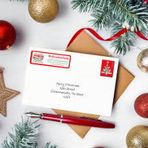 Gepersonaliseerde kerst panda's Adresetiketten