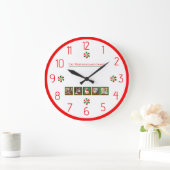 Gepersonaliseerde Kerst Pepermunt Snoep Grote Klok (Huis)